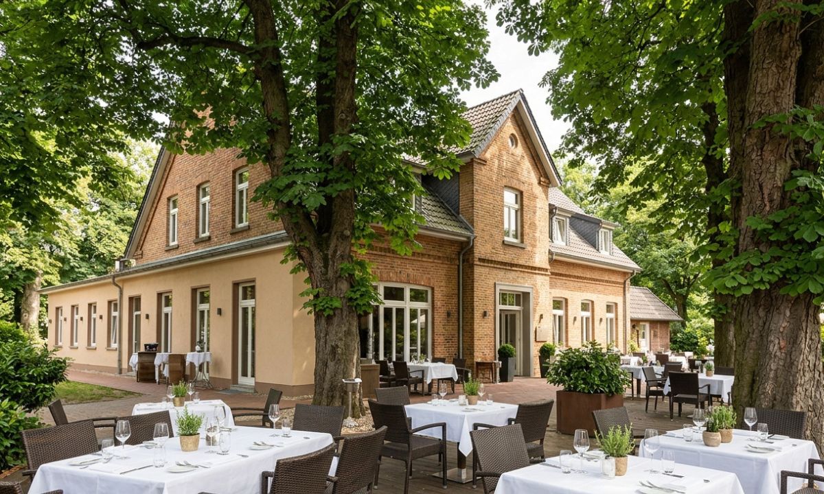 Kastanienhof Italian restaurant in Moers with outdoor terrace